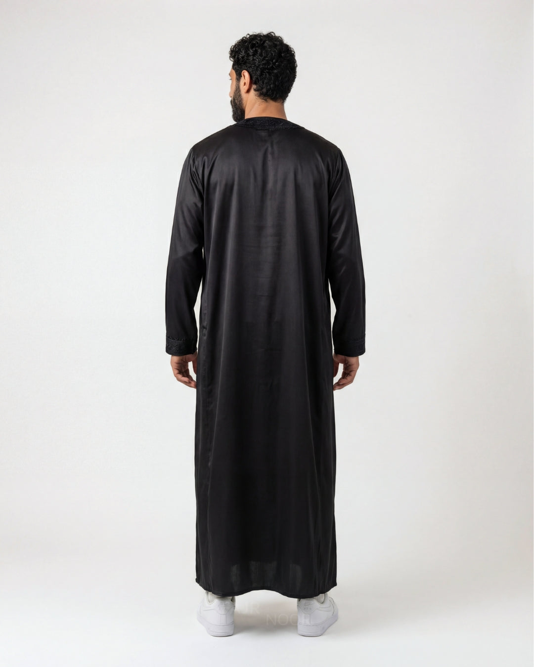 Premium Moroccan Thobe - Black