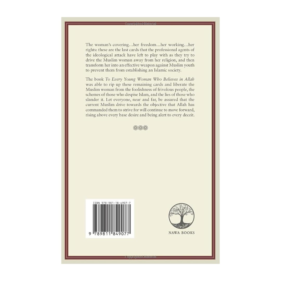 Back cover of a book with text and a barcode on a beige background
