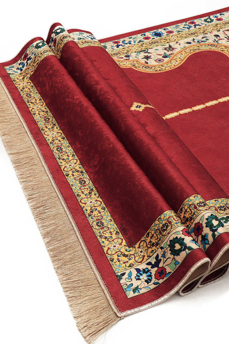 Luxury Prayer Mat - Ruby Red