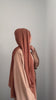 @thisisaeeda Featuring the Brown Khatijah Abaya with Brown Chiffon Hijab