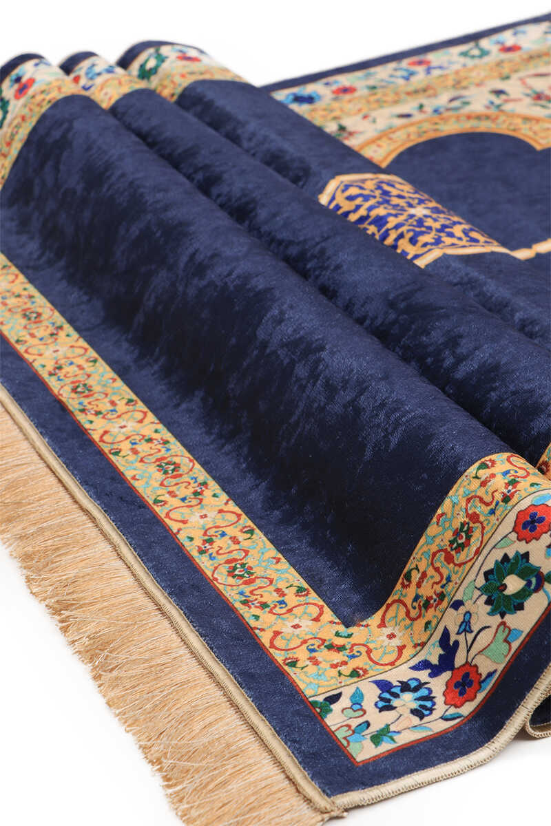 Luxury Prayer Mat - Navy