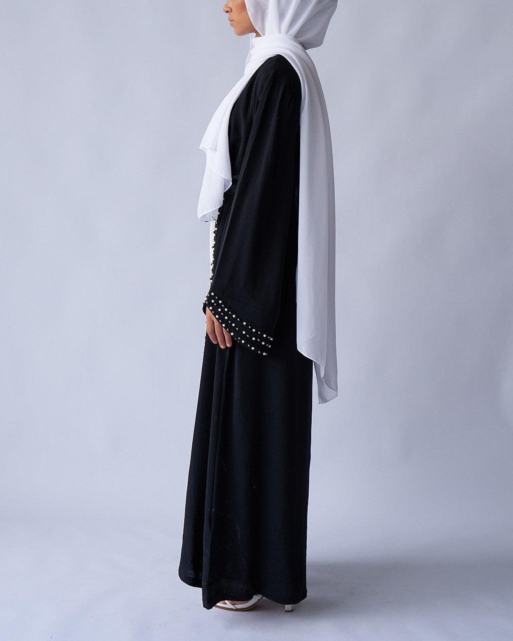 Amirah Abaya - Black - Open Abaya - Fajr Noor