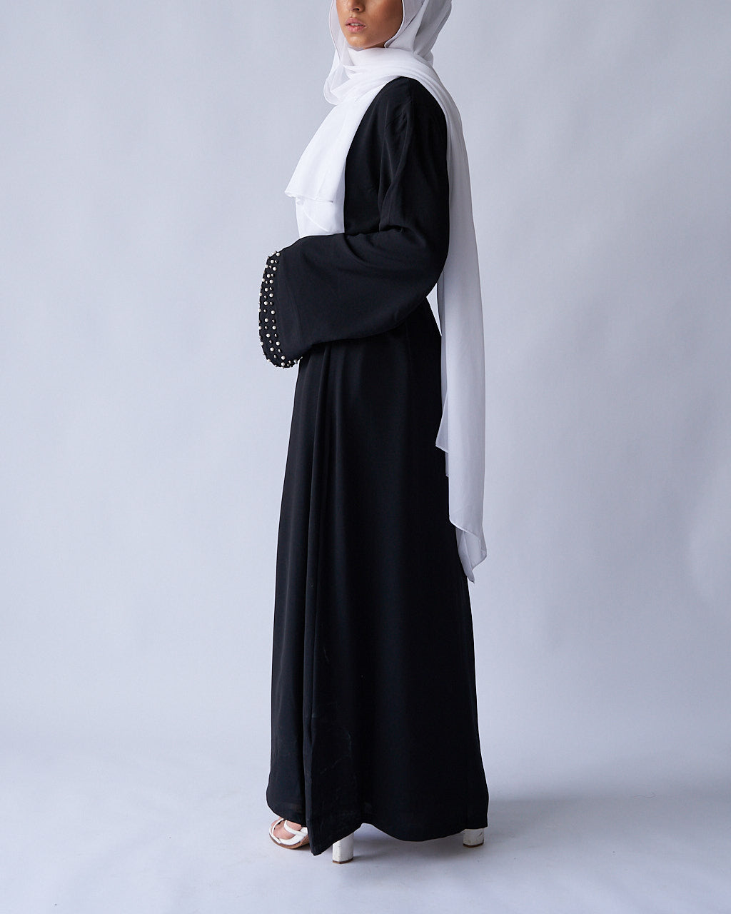 Amirah Abaya - Black - Open Abaya - Fajr Noor