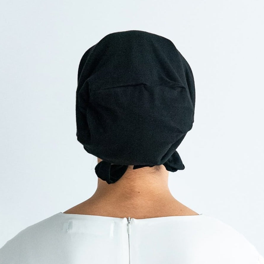 Silk Hijab Cap Underscarf Undercap - Black Fajr Noor Australia Sydney Brisbane