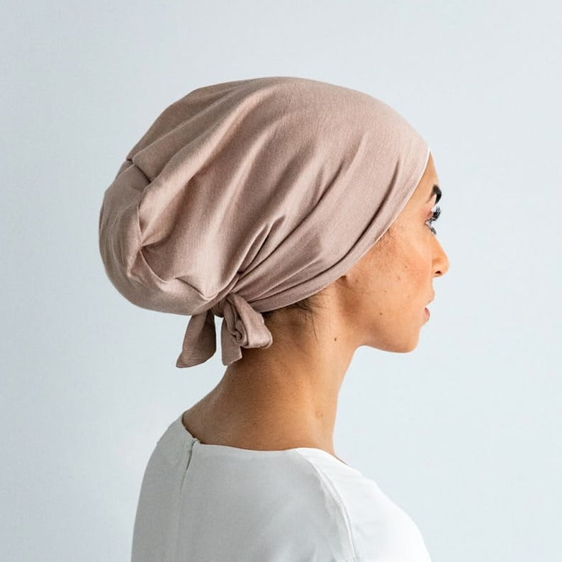 Silk Hijab Cap - Nude