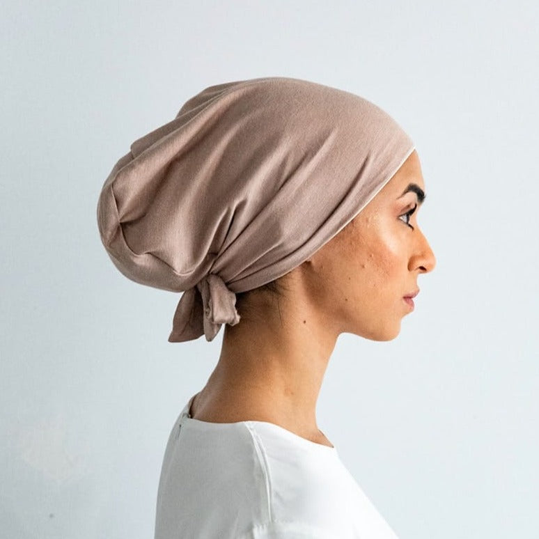 Silk Hijab Cap - Nude