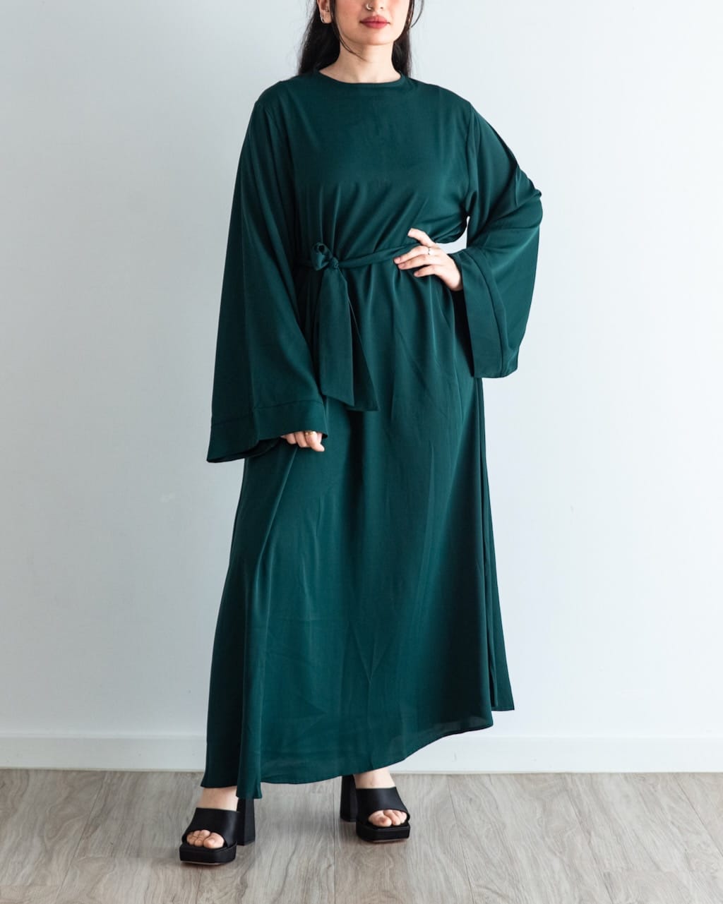 Khatijah Abaya - Emerald - Closed Abaya - Fajr Noor