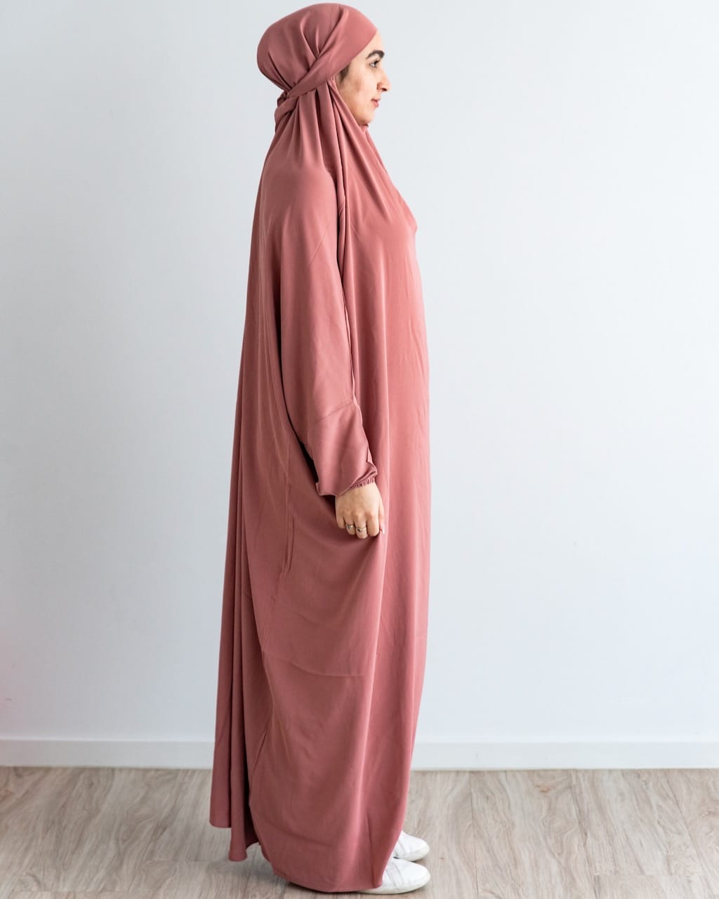 Einteiliges Gebets-Jilbab – Rosa