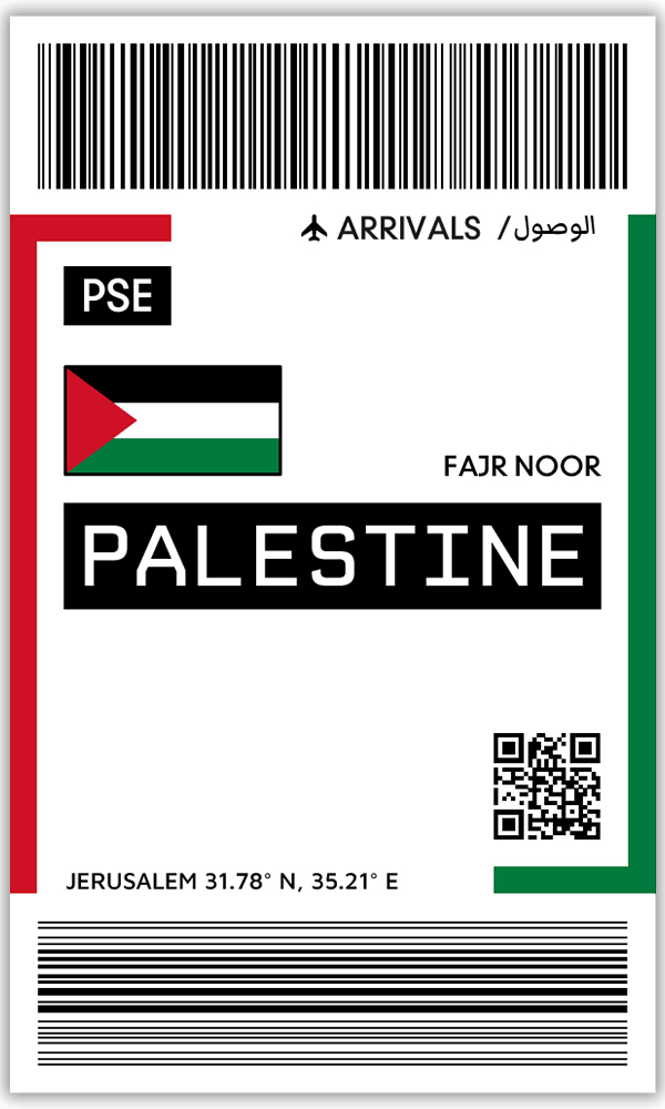 Palestine Travel Stickers Flight Stickers Luggage Stickers Passport Stickers
